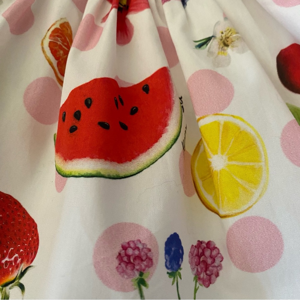 MonnaLisa Italy Fruit Print Skirt - Picture 6 of 12